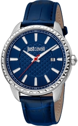 Just Cavalli Herreur Jc1g176l0125 Modern Blå/læder Ø43 Mm