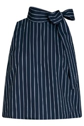 Neo Noir - Top - Veda Double Stripe Top - Navy