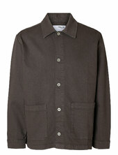 Slhboxy-carpenter Overshirt Ex Selected Homme Grey
