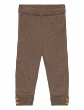 Ribbed Knit Leggings Mango Brown