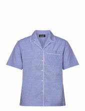 Rønne Essential Pajamas Shirt H2o Blue