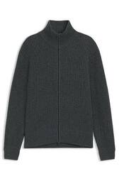 Beckham X Boss Cardigan Med Lynlås I Uld Og Kasmir