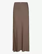 Tyne Satin Midi Skirt Twist & Tango Brown