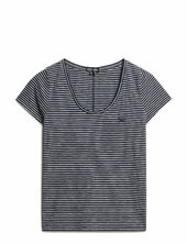 Scoop Neck Tee Superdry Navy