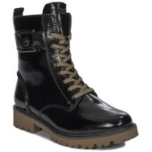 Støvletter Remonte  Botki Damskie Skórzane Lakierowane Ocieplane