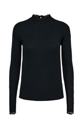 Nümph - Bluse - Nubowie Lace Blouse - Caviar