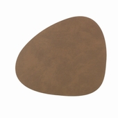 Læder Dækkeserviet - Brun/nupo