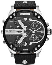 Diesel Herreur Dz7313 Mr. Daddy 2.0 Sort/læder Ø57 Mm