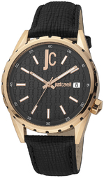 Just Cavalli Herreur Jc1g217l0035 Classic Sort/læder Ø42 Mm