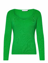 Knit With Heart Shape Neck Coster Copenhagen Green