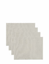 Uni Place Mat Rib 4-pack Linum Grey