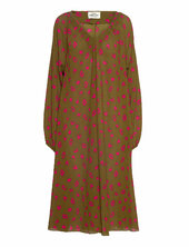 Bumpy Flower Bellini Dress Mads Nørgaard Brown