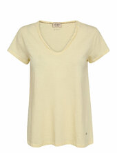 Mmtulli V-ss Basic Tee Mos Mosh Yellow