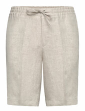 Brady Drape Linen Shorts J. Lindeberg Cream