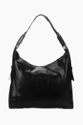 Ellie Crossbody Bag - Black Shiny - Silfen Studio - Sort One Size