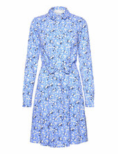 Slfevig Ls Short Dress D2 Selected Blue