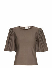 Rifagz Balloon Blouse Gestuz Brown