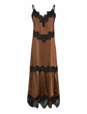 Dress With Lace Detail Coster Copenhagen Brown