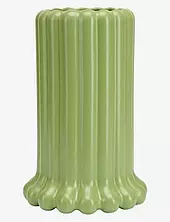 Tubular Vase Design Letters Green
