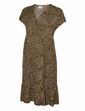 Mlnaia Pilar Tess Ss Jrs Abk Dress 2f Mamalicious Beige