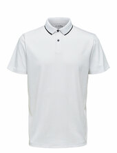 Slhleroy Ss Polo Noos Selected White