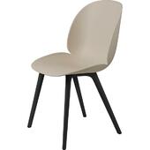 Gubi Beetle Spisebordsstol Sort Plastik Base/new Beige