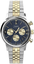 Timex Herreur Tw2w60200 Marlin Blå/gul Guldtonet Stål Ø40 Mm