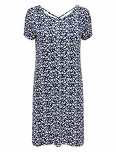 Onlbera Back Lace Up S/s Dress Jrs Noos Only Navy