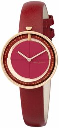 Pierre Cardin Dameur Cma.0007 Marais Mirror Rød/læder Ø32 Mm