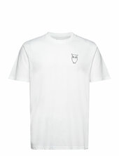 Owl Chest Tee - Gots/vegan Knowledge Cotton Apparel White