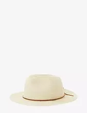 Wesley Straw Packable Fedora Brixton Beige