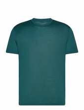Wool/tencel Short Sleve Top Panos Emporio Navy