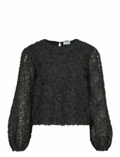 Vibreeze L/s O-neck Top/ka Vila Black