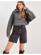 Calvin Klein Jeans Bermuda Mom Short Denimshorts Washed Black