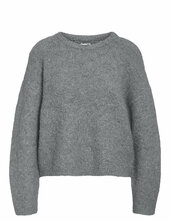 Nmdolly L/s O-neck Knit Fwd Noos Noisy May Grey