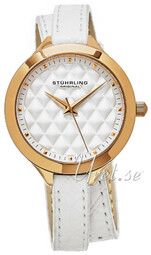 Stührling Original Dameur 658.03 Vogue Deauville Hvid/læder Ø38 Mm