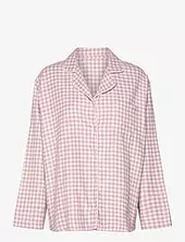 Jacket Ls Check Essentials Hunkemöller Pink
