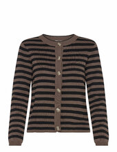 Objester Sli L/s Knit Cardigan Noos Object Brown