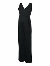 Mlivy Sl Jrs V-neck Jumpsuit Noos Mamalicious Black