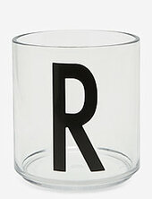 Kids Personal Drinking Glass A-z Design Letters White