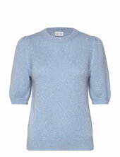 Puff Sleeve T-shirt Davida Cashmere Blue