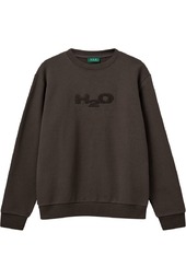 H2o - Sweatshirt - Basic Logo Sweat O´neck - Espresso