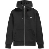 Sweatshirts Fred Perry Fp Hooded Zip Through Sweatshirt