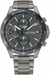 Tommy Hilfiger Herreur 1791719 Bank Grå/stål Ø46 Mm
