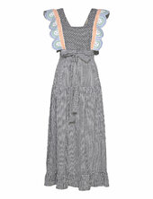 Checked Wrap-around Dress Stella Nova Black