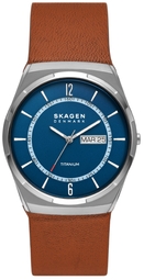 Skagen Herreur Skw6906 Melbye Titanium Blå/læder Ø40 Mm
