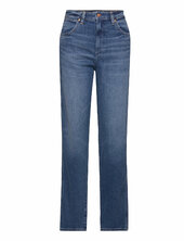 Mom Straight Wrangler Blue