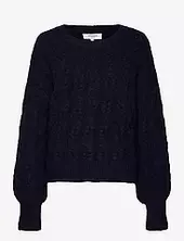 Cable Knit O-neck Rosemunde Navy