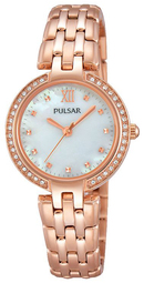 Pulsar Dameur Ph8168x1 Dress Hvid/rosaguldtonet Stål Ø28 Mm