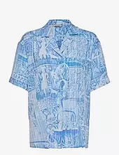 Edgar Print Shirt 22-02 Holzweiler Blue